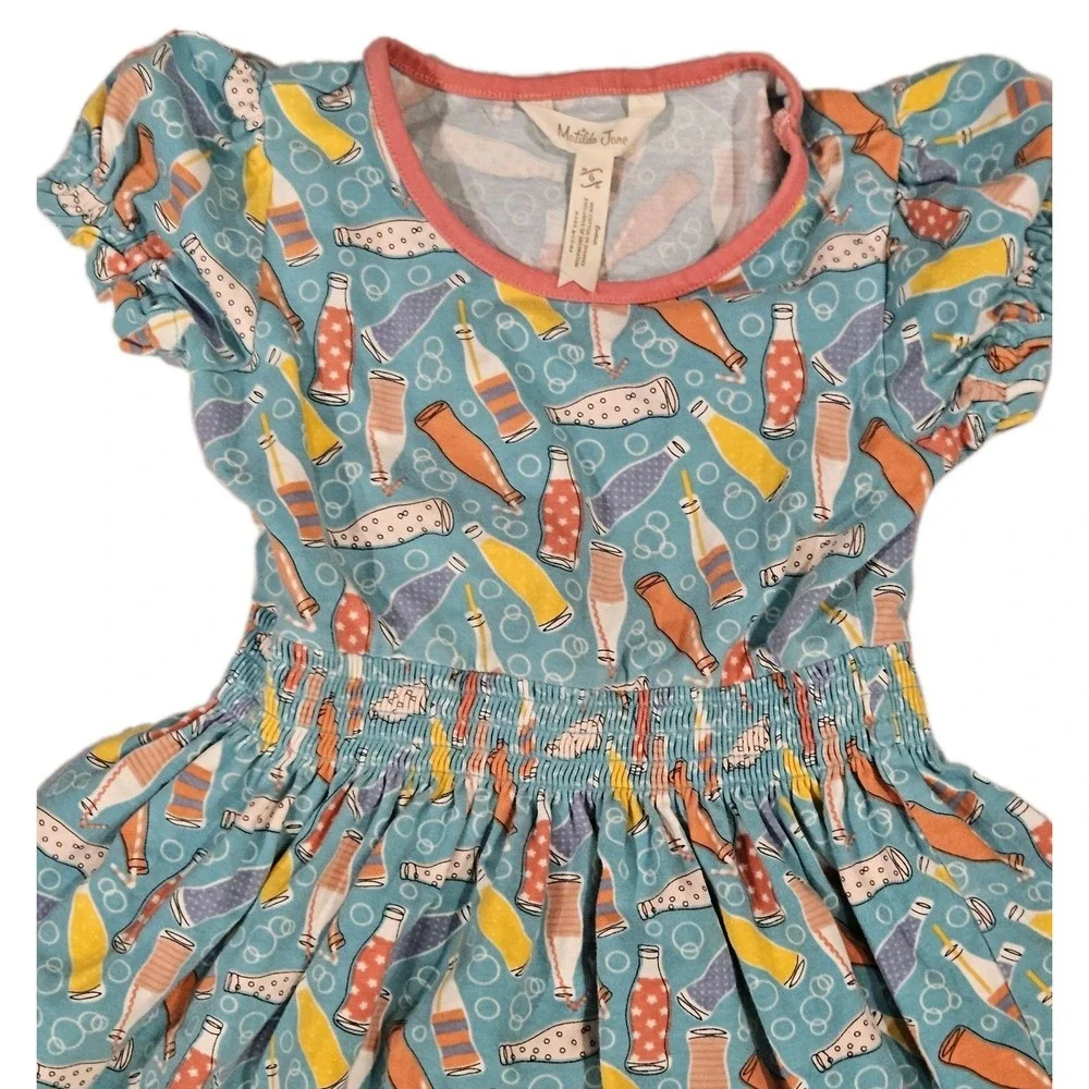 Matilda‎ Jane Dress Wonderment Soda-Lightful Pop Print Lap Spring Girls Size 6